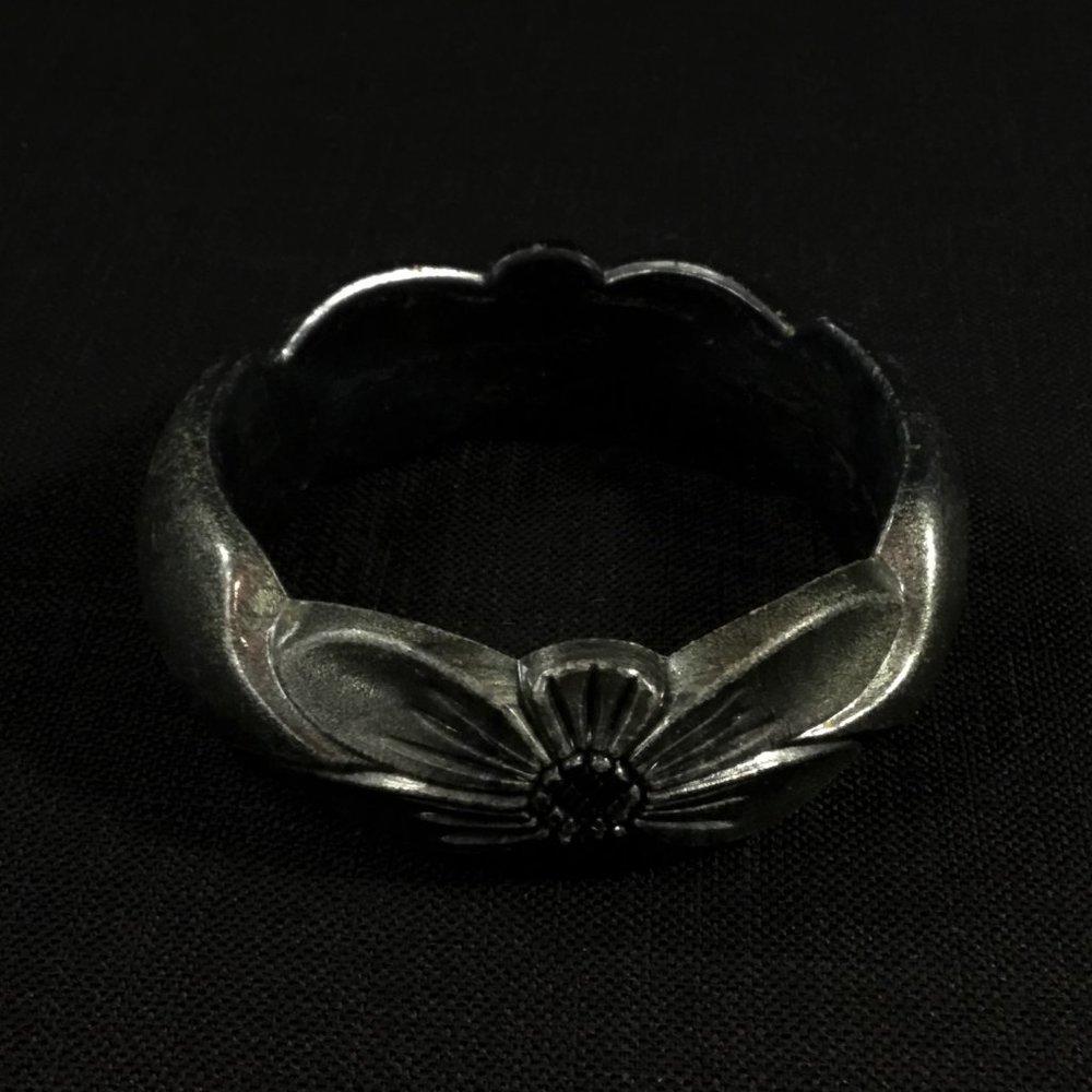 Dark Grey Flower Bangle